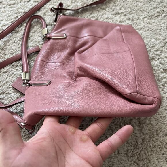 Coach Vintage Kelsey Satchel Pink Pebbled Leather Crossbody Purse w/ Wallet - Picture 7 of 16